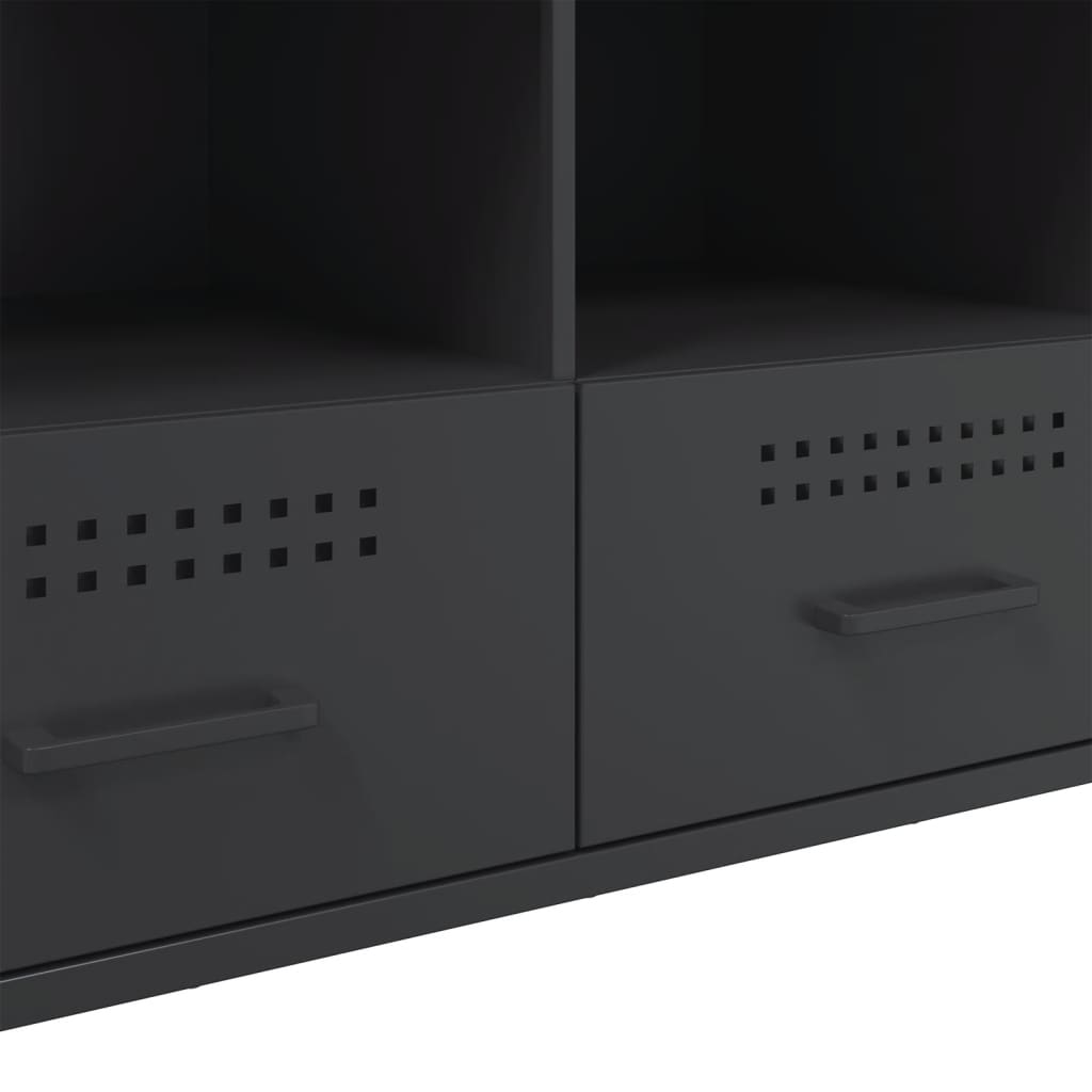 Έπιπλο Τηλεόρασης Μαύρο 100,5x39x50,5 εκ. Ατσάλινο