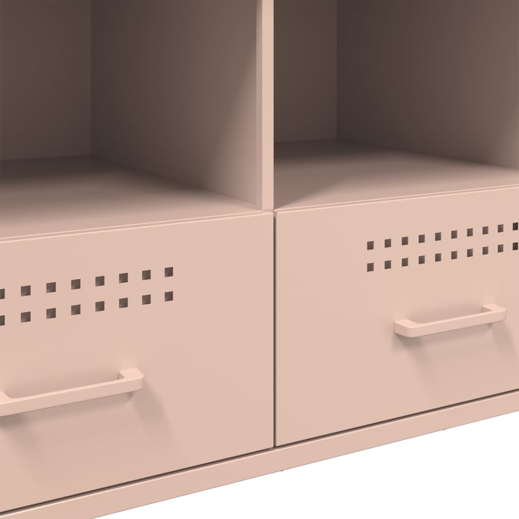 Έπιπλο Τηλεόρασης Ροζ 100,5x39x50,5 εκ. από Ατσάλι - Pakobazaar