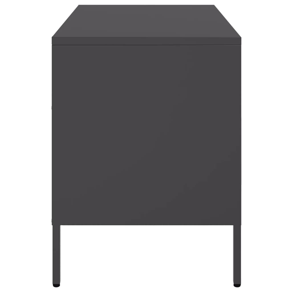 Έπιπλο Τηλεόρασης Μαύρο 68x39x50,5 εκ. Ατσάλινο