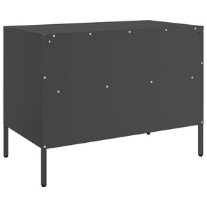 Έπιπλο Τηλεόρασης Μαύρο 68x39x50,5 εκ. Ατσάλινο