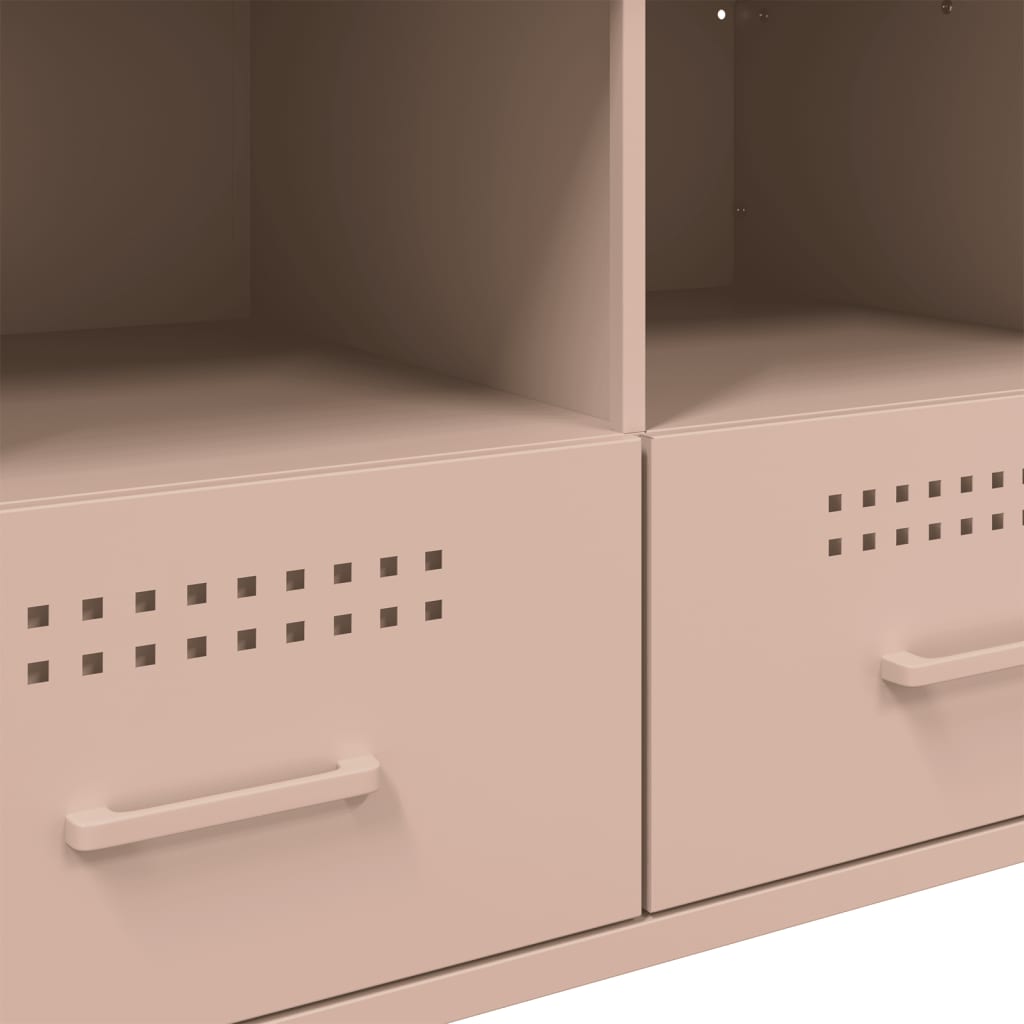 Έπιπλο Τηλεόρασης Ροζ 68x39x50,5 εκ. από Χάλυβα
