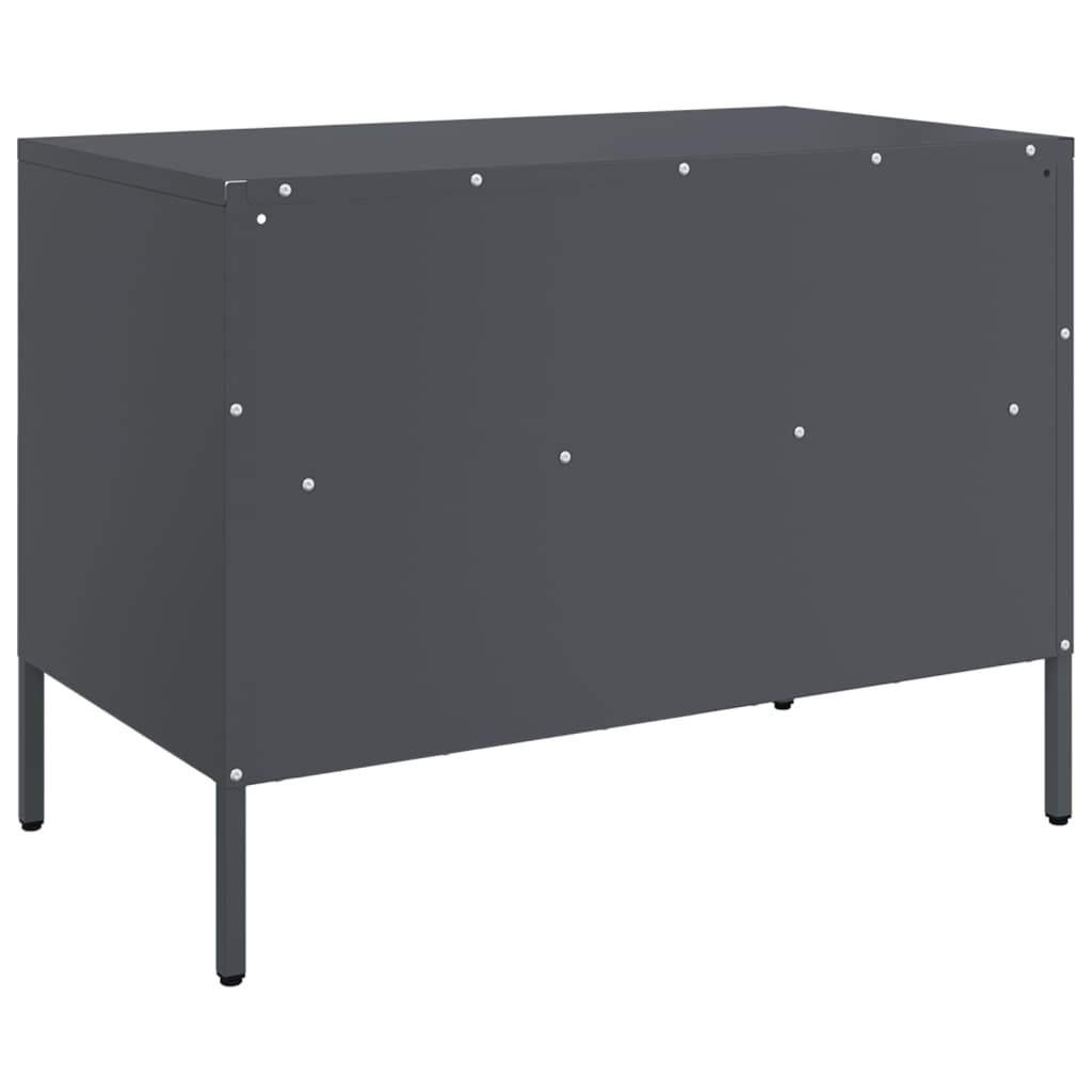 Έπιπλο Τηλεόρασης Ανθρακί 68x39x50,5 εκ. από Χάλυβα