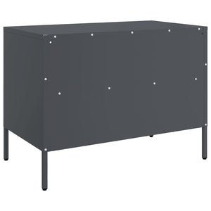 Έπιπλα Τηλεόρασης 2 τεμ. Ανθρακί 68x39x50,5 εκ. από Χάλυβα