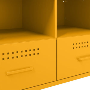 Έπιπλο Τηλεόρασης Μουσταρδί Κίτρινο 68x39x50,5 εκ. από Ατσάλι