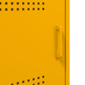 Κομοδίνο Μουσταρδί 36x39x68 εκ. από Χάλυβα