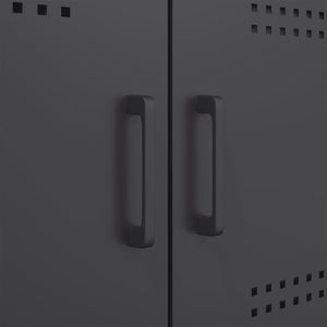 Ντουλάπι Μαύρο 100,5x39x79 εκ. από Χάλυβα - Pakobazaar