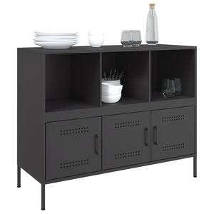 Ντουλάπι Μαύρο 100,5x39x79 εκ. από Χάλυβα - Pakobazaar
