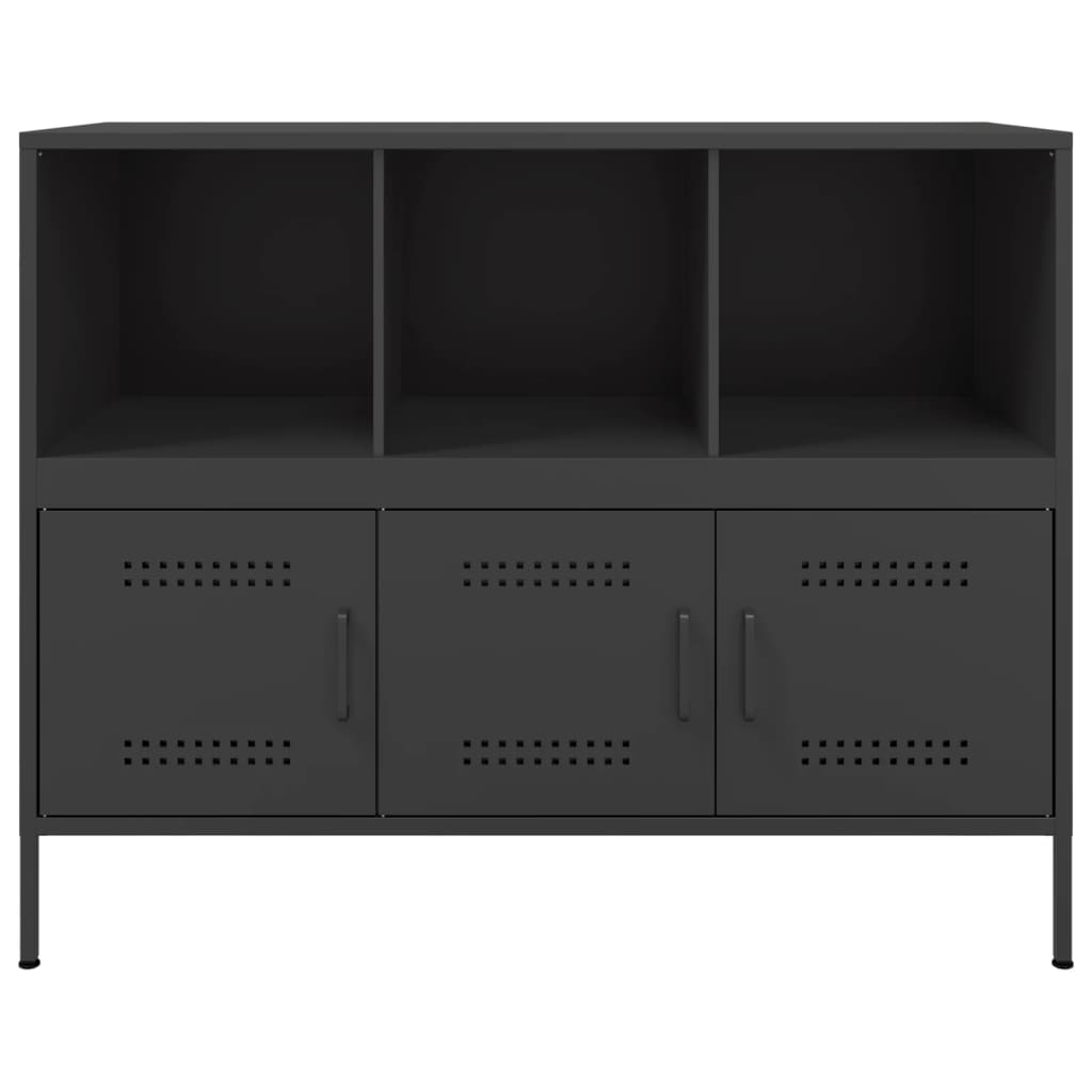 Ντουλάπι Μαύρο 100,5x39x79 εκ. από Χάλυβα - Pakobazaar