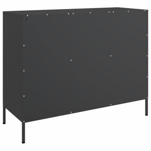 Ντουλάπι Μαύρο 100,5x39x79 εκ. από Χάλυβα - Pakobazaar