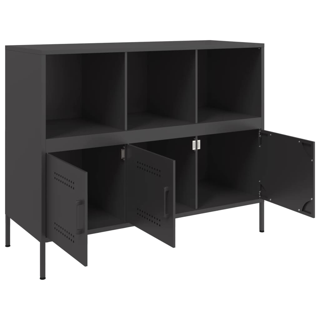 Ντουλάπι Μαύρο 100,5x39x79 εκ. από Χάλυβα - Pakobazaar