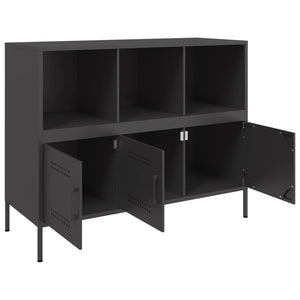 Ντουλάπι Μαύρο 100,5x39x79 εκ. από Χάλυβα - Pakobazaar