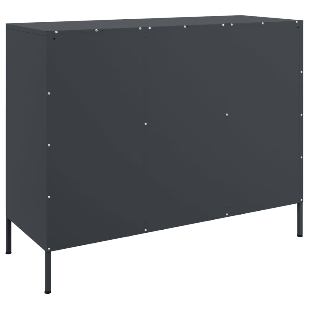 Ντουλάπι Ανθρακί 100,5x39x79 εκ. από Χάλυβα