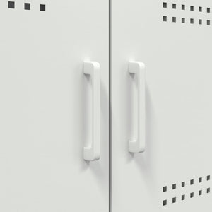 Ντουλάπι Λευκό 100,5x39x79 εκ. από Χάλυβα - Pakobazaar