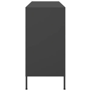 Ντουλάπι Μαύρο 100,5x39x79 εκ. από Χάλυβα