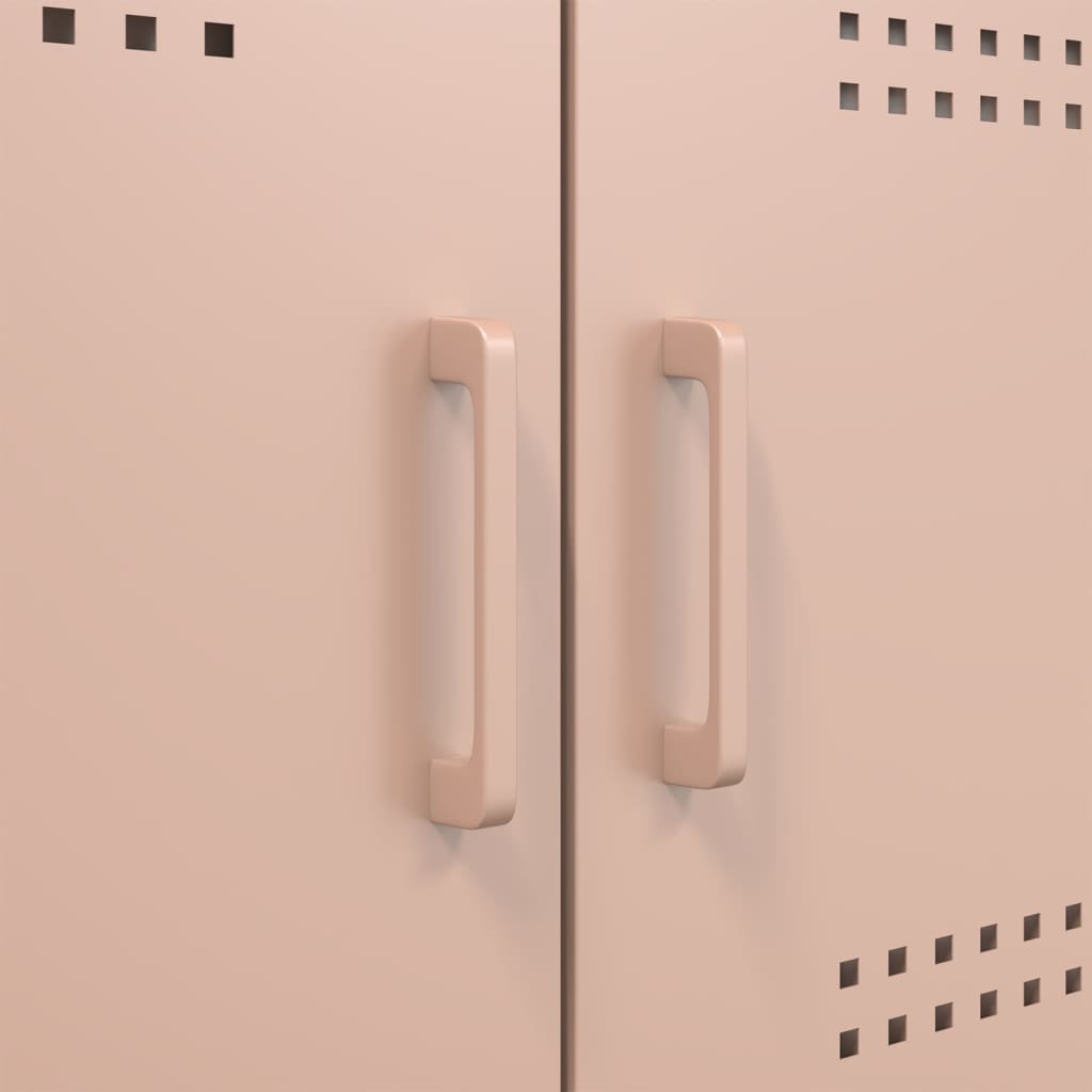 Ντουλάπι Ροζ 100,5x39x79 εκ. από Χάλυβα - Pakobazaar