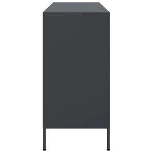Ντουλάπι Ανθρακί 100,5x39x79 εκ. από Χάλυβα - Pakobazaar