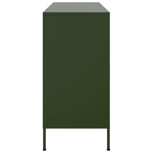 Ντουλάπι Πράσινο Λαδί 100,5x39x79 εκ. από Ατσάλι