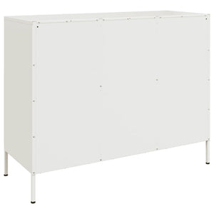Ντουλάπι Λευκό 100,5x39x79 εκ. από Χάλυβα