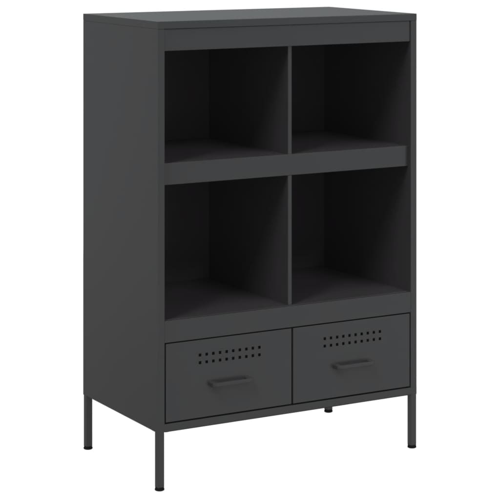 Ντουλάπι Μαύρο 68 x 39 x 101,5 εκ. από Χάλυβα