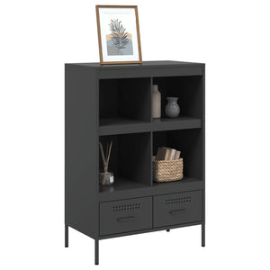 Ντουλάπι Μαύρο 68 x 39 x 101,5 εκ. από Χάλυβα