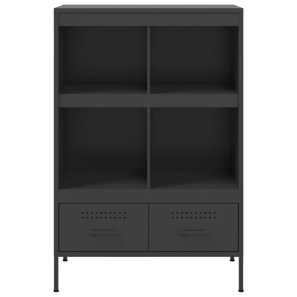 Ντουλάπι Μαύρο 68 x 39 x 101,5 εκ. από Χάλυβα