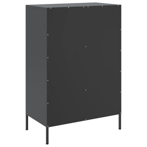 Ντουλάπι Μαύρο 68 x 39 x 101,5 εκ. από Χάλυβα