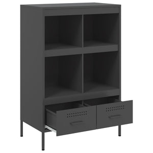 Ντουλάπι Μαύρο 68 x 39 x 101,5 εκ. από Χάλυβα