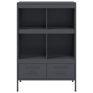Ντουλάπι Ανθρακί 68x39x101,5 εκ. από Χάλυβα