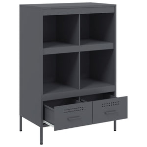 Ντουλάπι Ανθρακί 68x39x101,5 εκ. από Χάλυβα