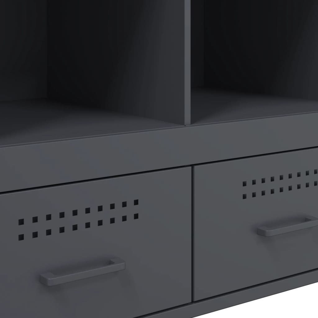 Ντουλάπι Ανθρακί 68x39x101,5 εκ. από Χάλυβα