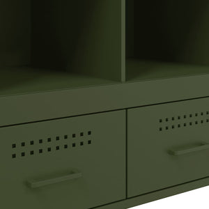 Ντουλάπι Πράσινο Λαδί 68x39x101,5 εκ. από Ατσάλι