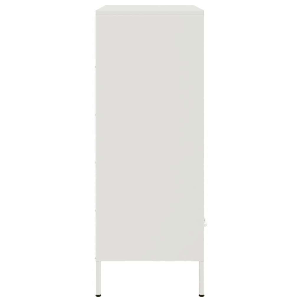Ντουλάπι Λευκό 68x39x101,5 εκ. από Χάλυβα