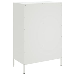 Ντουλάπι Λευκό 68x39x101,5 εκ. από Χάλυβα