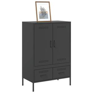 Ντουλάπι Μαύρο 68 x 39 x 101,5 εκ. από Χάλυβα