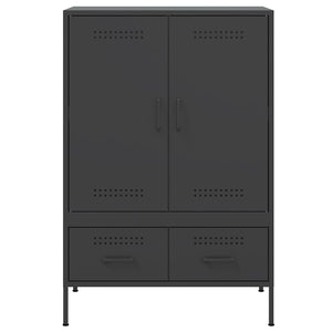 Ντουλάπι Μαύρο 68 x 39 x 101,5 εκ. από Χάλυβα
