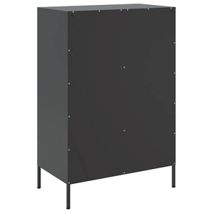 Ντουλάπι Μαύρο 68 x 39 x 101,5 εκ. από Χάλυβα