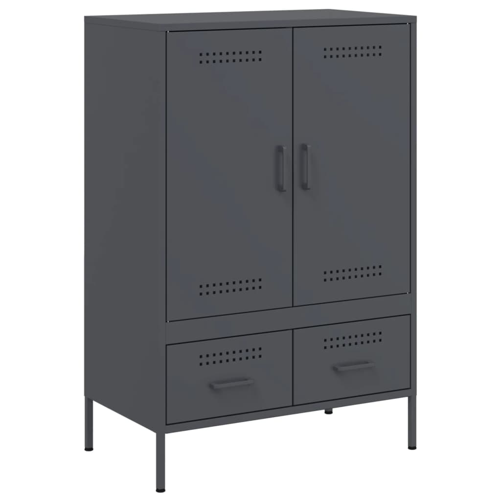 Ντουλάπι Ανθρακί 68x39x101,5 εκ. από Χάλυβα - Pakobazaar