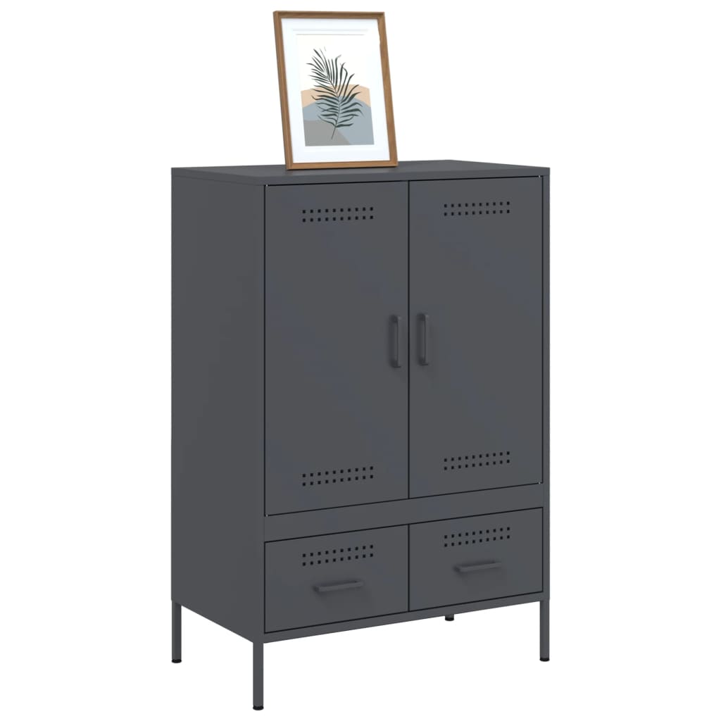 Ντουλάπι Ανθρακί 68x39x101,5 εκ. από Χάλυβα - Pakobazaar