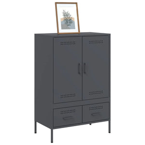Ντουλάπι Ανθρακί 68x39x101,5 εκ. από Χάλυβα - Pakobazaar