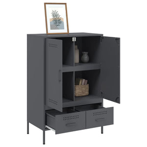 Ντουλάπι Ανθρακί 68x39x101,5 εκ. από Χάλυβα - Pakobazaar