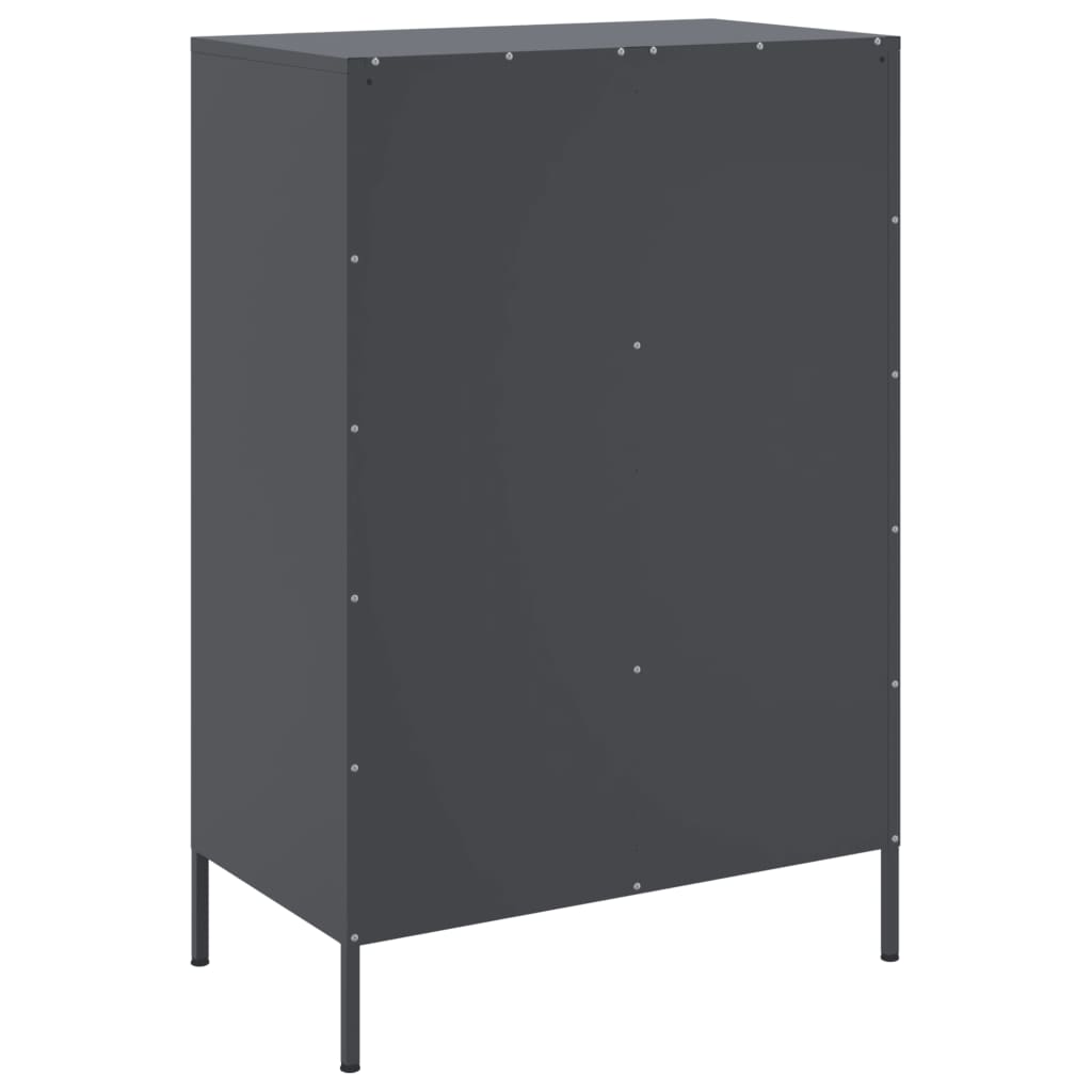 Ντουλάπι Ανθρακί 68x39x101,5 εκ. από Χάλυβα - Pakobazaar