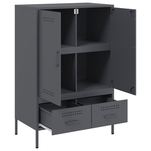 Ντουλάπι Ανθρακί 68x39x101,5 εκ. από Χάλυβα - Pakobazaar