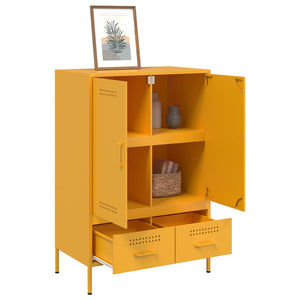 Ντουλάπι Μουσταρδί 68x39x101,5 εκ. από Ατσάλι - Pakobazaar