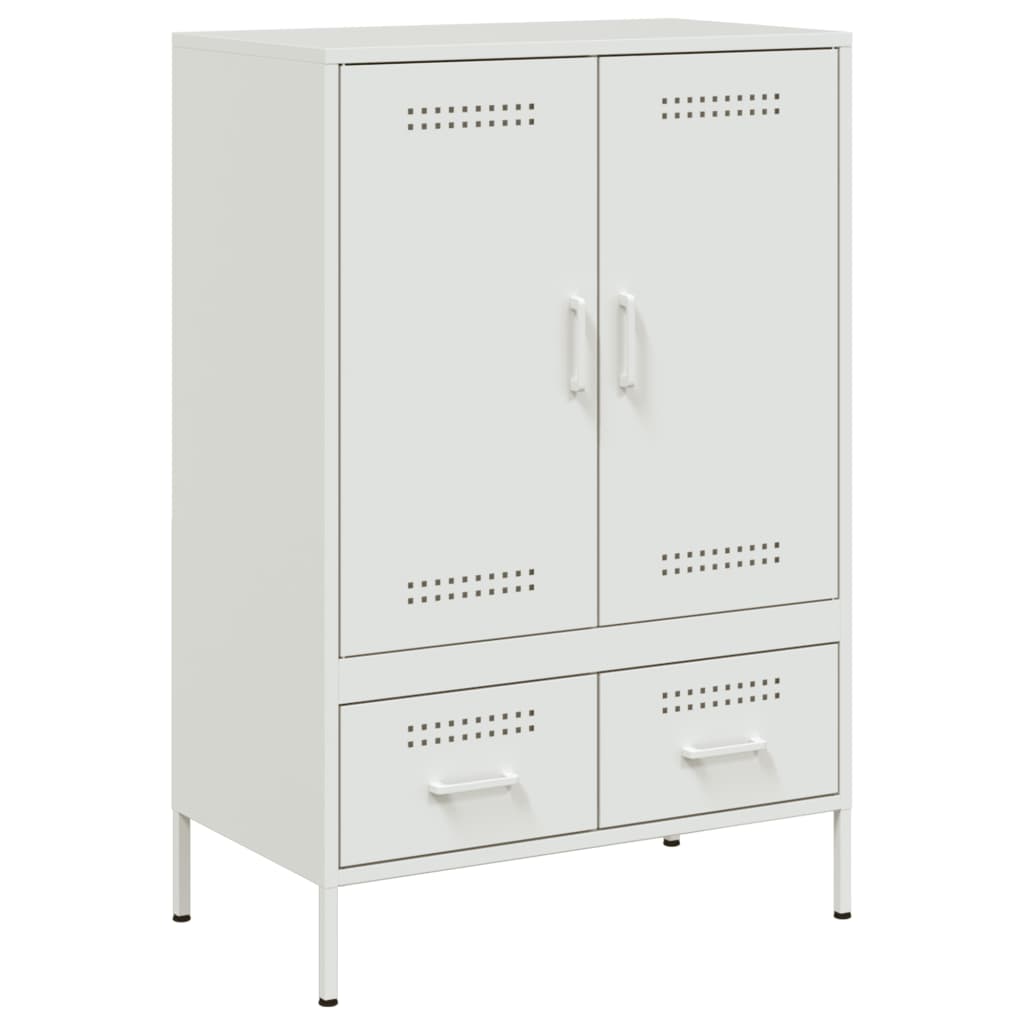 Ντουλάπι Λευκό 68x39x101,5 εκ. από Χάλυβα - Pakobazaar