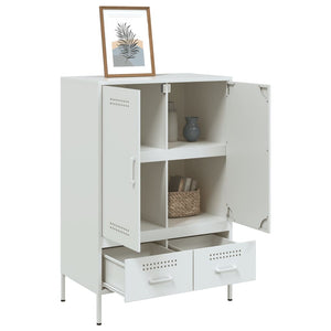 Ντουλάπι Λευκό 68x39x101,5 εκ. από Χάλυβα - Pakobazaar