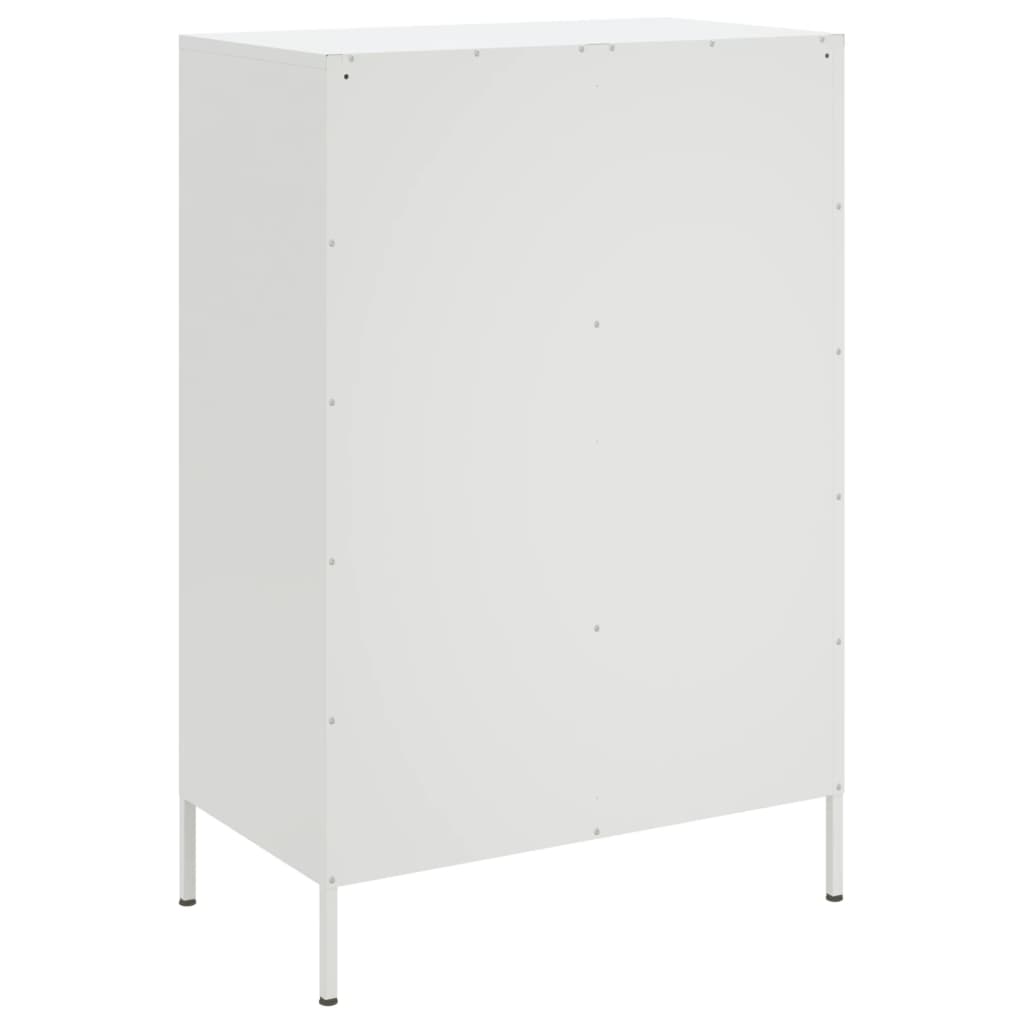 Ντουλάπι Λευκό 68x39x101,5 εκ. από Χάλυβα - Pakobazaar