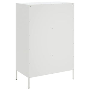 Ντουλάπι Λευκό 68x39x101,5 εκ. από Χάλυβα - Pakobazaar