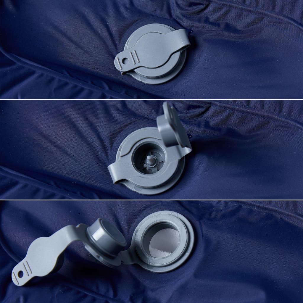 Στρώμα Κάμπινγκ Αυτοφούσκωτο Μονό με Μαξιλάρι Ναυτικό Μπλε - Pakobazaar