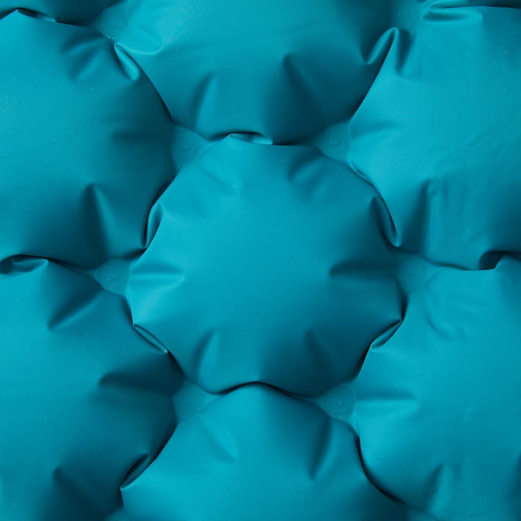 Στρώμα Κάμπινγκ Αυτοφούσκωτο Διπλό με Μαξιλάρια Μπλε