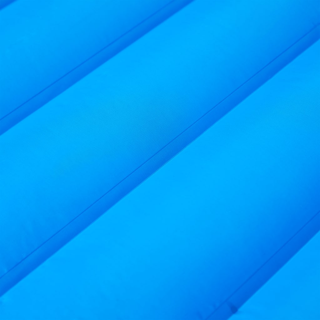 Στρώμα Κάμπινγκ Αυτοφούσκωτο Μονό με Μαξιλάρι Μπλε